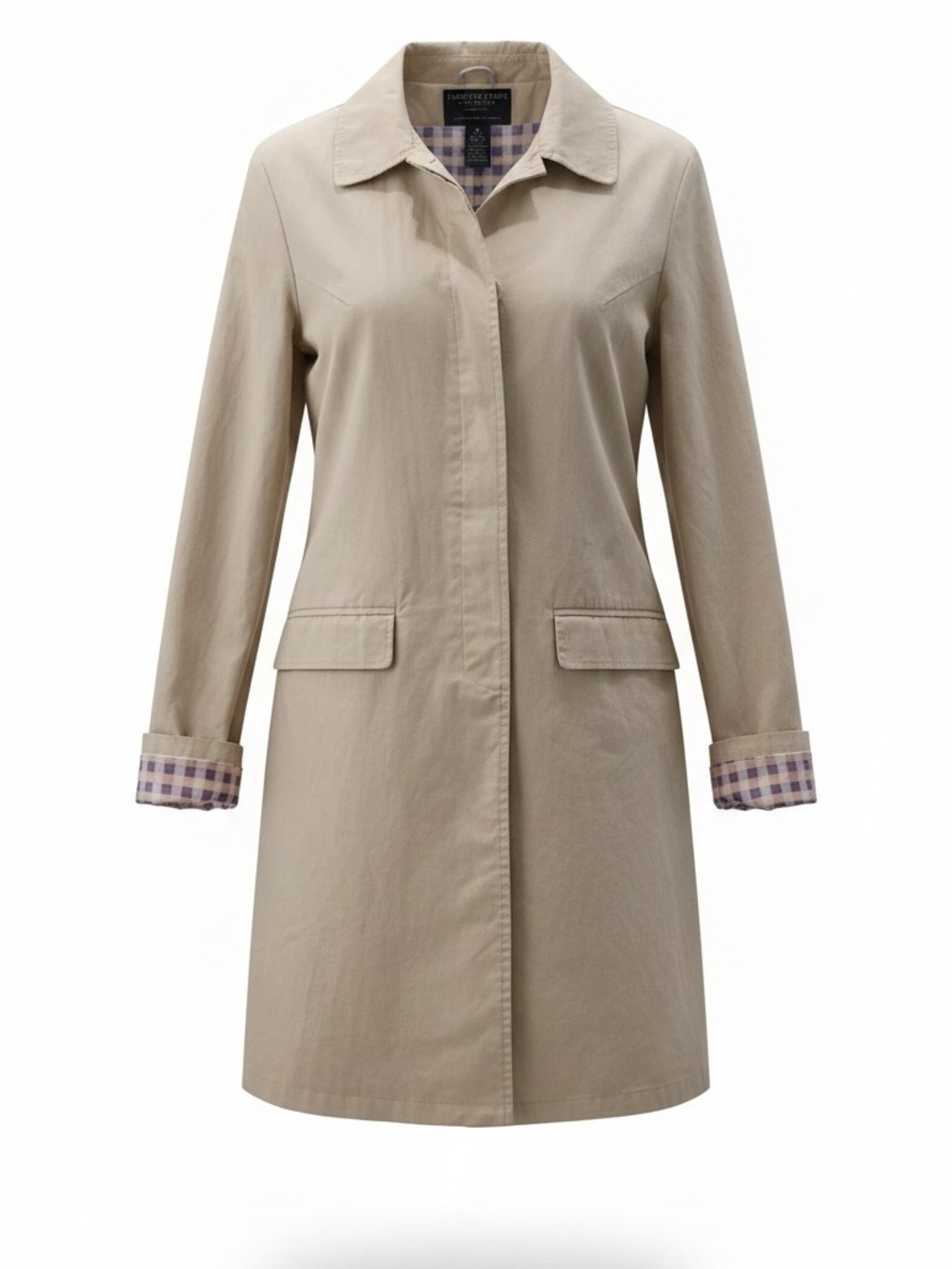 American Eagle Outfitters Beige Trench Coat Size M